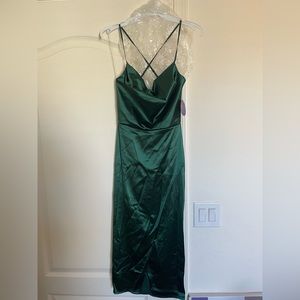 NWT Emerald Green Cowl Neck Windsor Dress